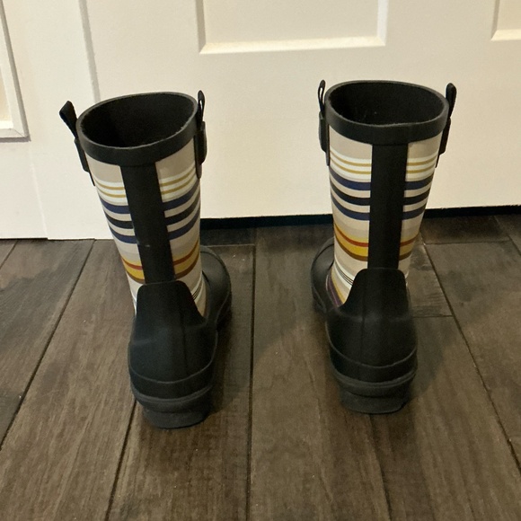 Pendeleton Mid Rain Boot with Stripes, Sz 7, Gently Worn - Picture 3 of 9
